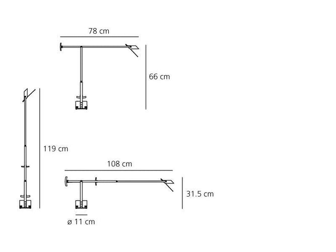 Artemide Tizio Red Desk Lamp