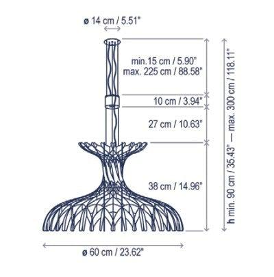 Bover Dome Suspension Light (60/02)