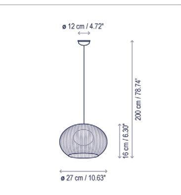 Bover Garota Outdoor Pendant Light Small (S/01)