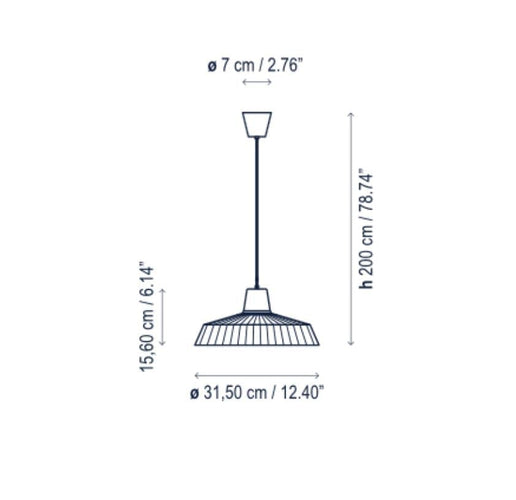 Bover Marietta Outdoor Pendant Light (S/32)