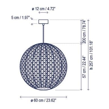 Bover Nans Sphere Outdoor Pendant Light (S/60)