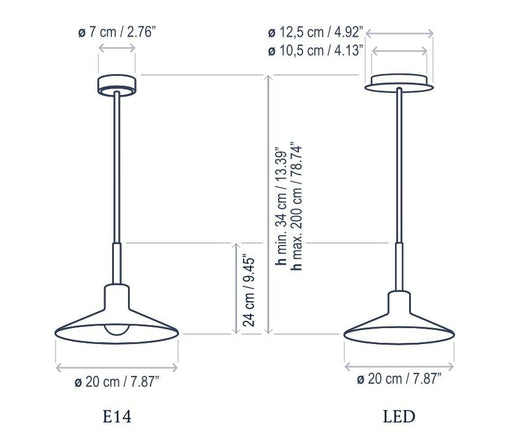 Bover Platet Pendant Light (S/20)