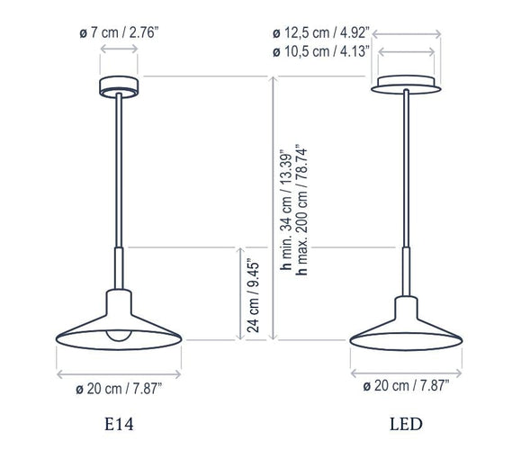 Bover Platet Pendant Light (S/20)