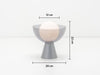 Houseof Grey Glass Bowl Portable Lamp