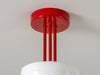 Houseof Jam Red 3 Light Dome Ceiling Light