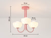 Houseof Jam Red 3 Light Dome Ceiling Light