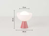 Houseof Jam Red Dome Cordless Table Lamp