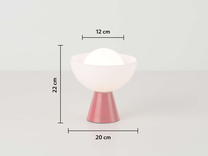 Houseof Jam Red Dome Cordless Table Lamp