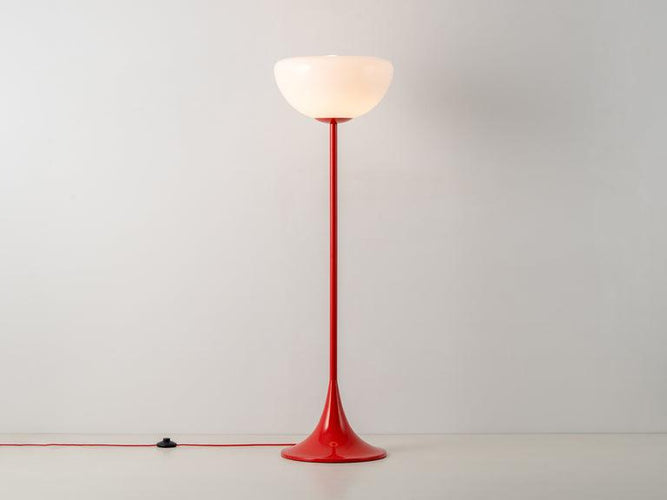 Houseof Jam Red Glass Bowl Floor Lamp