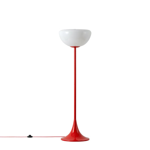 Houseof Jam Red Glass Bowl Floor Lamp