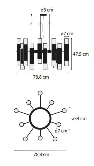 Ilfari Embrace H10 Chandelier