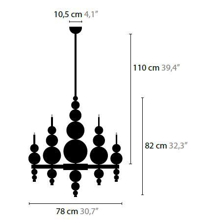 Ilfari Tears From Moon H12 Chandelier