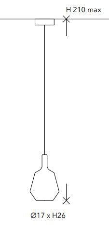 Penta Light MoM Fatty Pendant Light 4m Cable