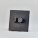 Tala Double Rotary Wall Dimmer in Graphite