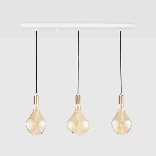 Tala Linear Triple Pendant Light with Voronoi II