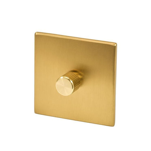 Tala Single Rotary Wall Dimmer in Brass