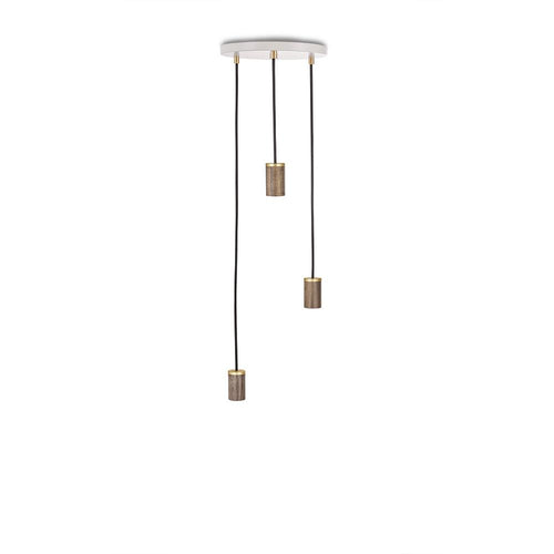 Tala Walnut Triple Pendant