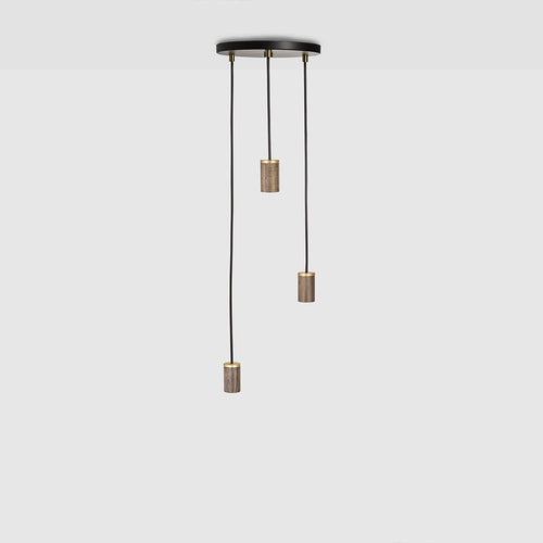 Tala Walnut Triple Pendant