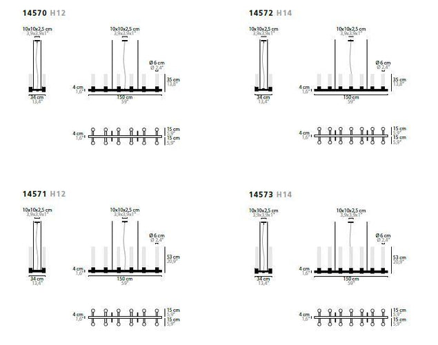 Ilfari Infinity Linear Suspension Light