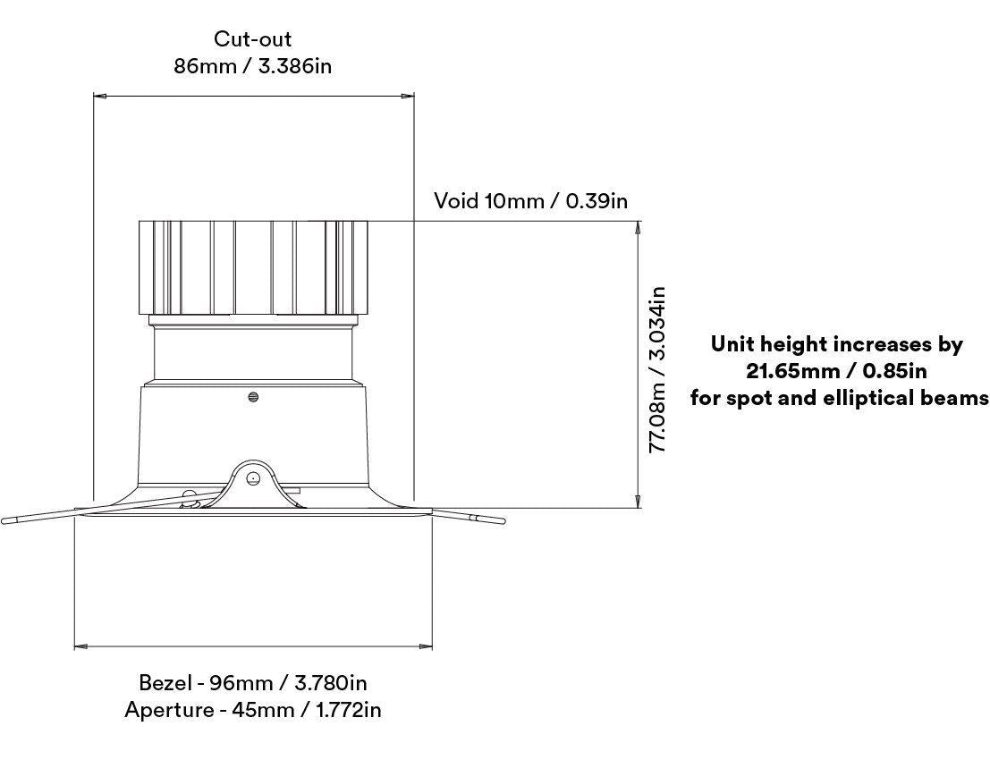 Orluna Curve Fixed Downlight | Inspyer Lighting